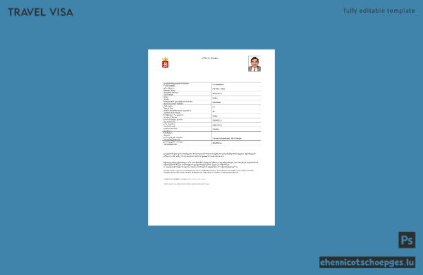 Vorschau des georgischen E-Visums in Word und PDF